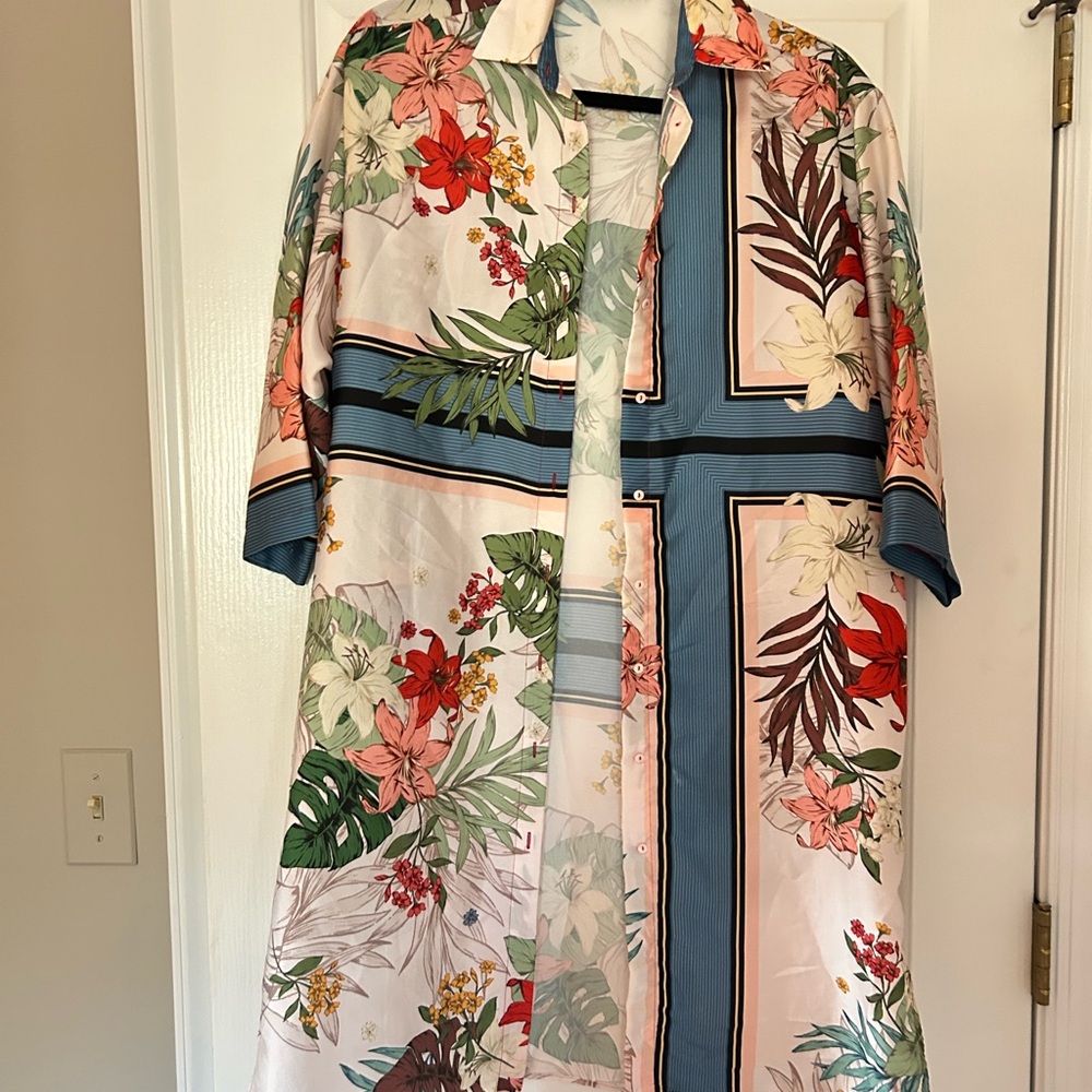 Floral Button-Up Shirt
